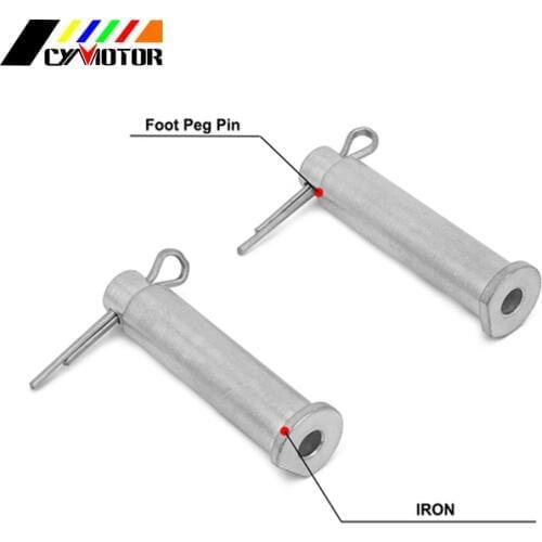 Free shipping Motorcycle Steel Footpeg Pins Foot Peg Pin For HONDA CR125R CR250R CRF250R CRF250X CRF 250RX 450R 450X 450RX 450L