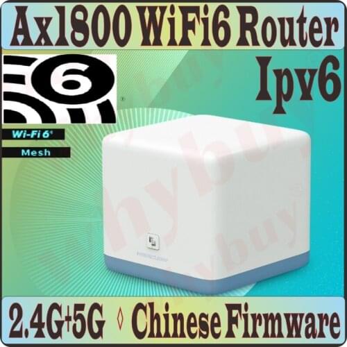 Chin-Firmware,Wi-Fi6 802.11AX, 1755Mbps WiFi6 Wireless Router 2 bands 2.4GHz 574M + 5GHz 1201M, 3 Gigabit ports, Ipv6, Wi-Fi 6