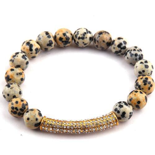 Free Shipping Fashion 10mm Stones Bead Crystal Bracelets