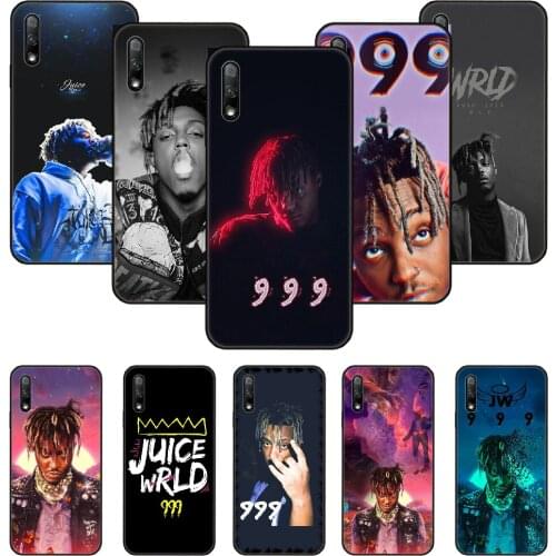 Phone Case For Huawei Honor 9X 10 9 20 8X 8A 8S 7X 7A i A Pro Play Lite Black Cover Funda Luxury Etui 3D juice wrld rapper