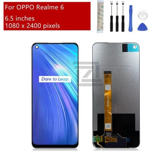 For OPPO Realme 6 display LCD touch screen digitizer Assembly for Realme 6 lcd replacement Repair Parts 6.5"