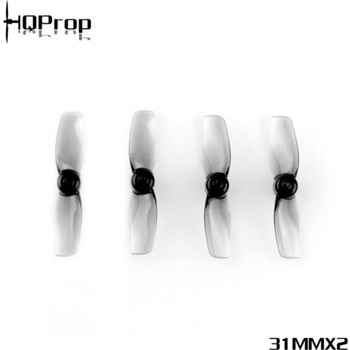 HQPROP 31MMX2 31mm 2-Blade PC Micro Propeller for RC FPV Racing Freestyle Brushed Tinywhoop Drones DIY Parts