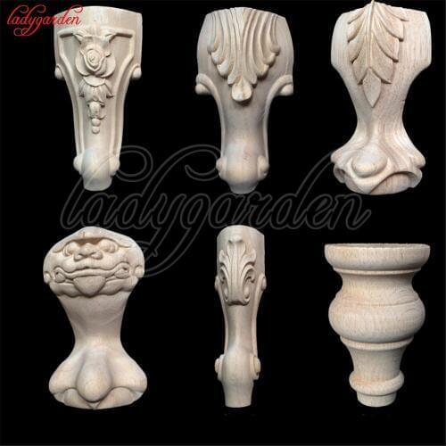 Chinese Double Dragon Play Bead Floral Wood Carved Corner Applique Wooden Carving Decal Furniture Decor Crafts