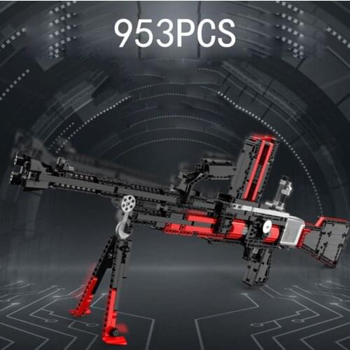 WW2 military weapon Building Blocks shooting Bricks world war japan Type 11 light machine gun Toys with bullets for boys gfits