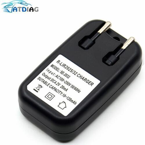 LIR2032 LIR2025 EU Plug Li-ion ML2032 ML2025 CR2032 Coin Button Cell Battery Adapter Charger Fast Charging Chargers