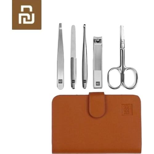 Stainless Steel Nail Clipper Beauty Scissors Tweezer Curette Pedicure Set Manicure Nail Cutter Tool Travel Hygiene Kit