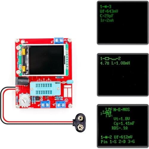 Multifunctional Tester GM328 Transistor Tester Diode Capacitance ESR Voltage Frequency Meter PWM Square Wave Signal Generator