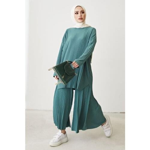 Muslim Double Team Muslim Fashion Abaya Caftan Kaftan İslamic Clothing Turley Dubai 2021 Fashion Women Clothing