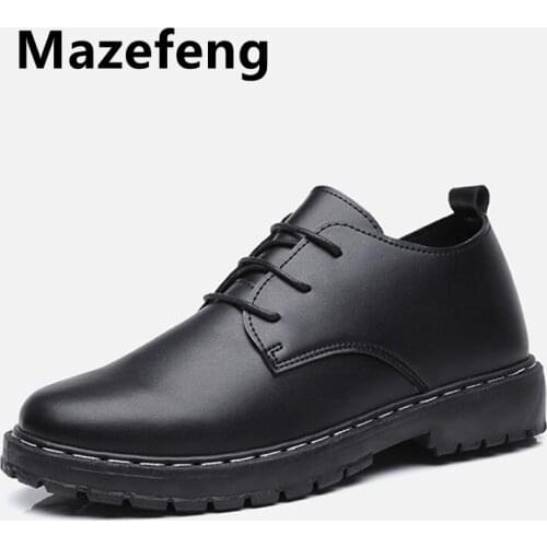 2021 Spring Autumn New Fashion Men Lace-up Leather Casual Shoes Trend Shoe Cool Loafers Flats Designer Shoes Men High Quality