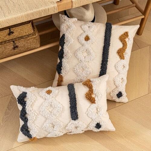 Throw Pillow Covers Short Plush Pillowcases Sofa Bed Cushion Cases