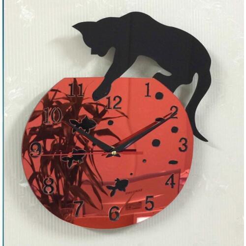 2019 new sale acrylic mirror wall clock living room europe design clocks reloj de pared watch needle europe home vintage horloge