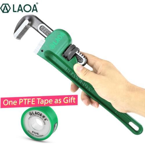 LAOA New Type Pipe Wrench 8Inch 10Inch 14Inch Heavy Duty Plumbing Cr-V Steel No-rust No-corrosion Handtools
