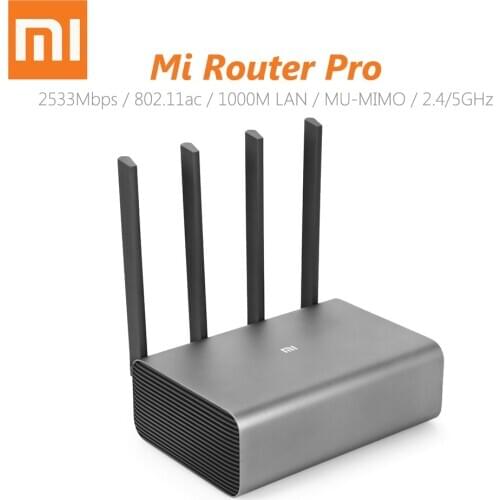 Original Xiaomi Router Pro 2533Mbps Smart Wireless Router WiFi Network Device 4 Antenna Dual-band 2.4GHz 5.0GHz 1000M LAN
