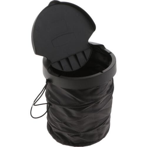 Portable Car Trash Can Car Rubbish Bin Pop-Up Car Trash Bag Waste Basket Bin