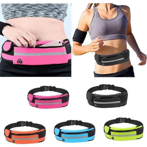 Professional Running Waist Bag Sports Belt Pouch Mobile Phone Case Men Women Hidden Pouch Gym SportsBags Running Belt Waist Pack