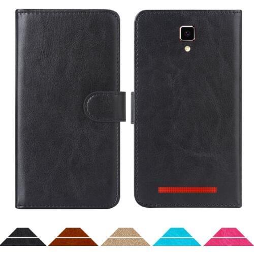 Luxury Wallet Case For BQ BQ-4500L Fox LTE PU Leather Retro Flip Cover Magnetic Fashion Cases Strap