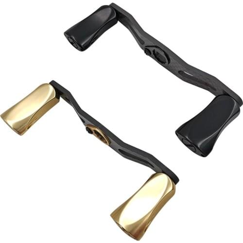 Fishing Reel Handle Carbon Fiber DIY Metal Knob for Baitcasting Fish Reels Tackle Accessory Rocker Lure Tool Fishing Accessories