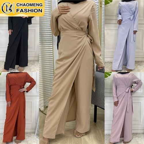 Modest Robe Satin Abaya Dubai Muslim For Women Fashion Jumpsuit Dress Turkey Islam Clothing African Musulman De Mode Ropa Mujer