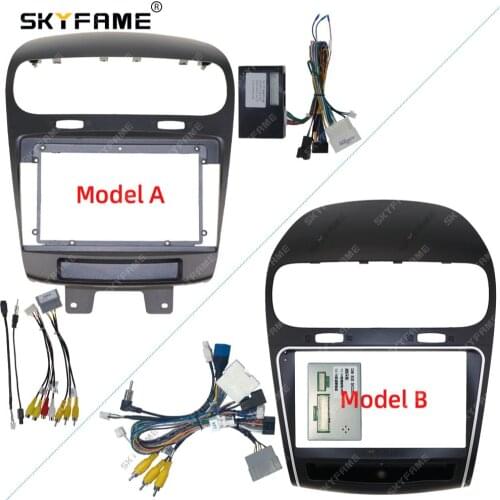 SKYFAME Car Frame Cable CANBUS For DODGE Journey FEAT Freemon Leap 2012-2019 Big Screen Dash Panel Frame Fascia