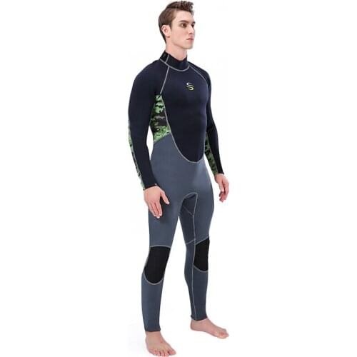 Sunscreen Surfing Snorkeling Suit Warm And Waterproof Mother Suit 2mm Wetsuit 2021 New MenS Long-Sleeved One-Piece Wetsuit