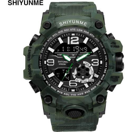 SHIYUNMEI Sports Mens Watches Top Brand Luxury Military Quartz Watch Waterproof Male Clock Relogio Masculino Dropshipping
