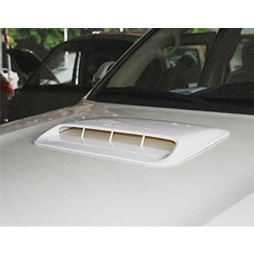 Car Styling Universal Decorative Air Flow Intake Scoop Turbo Bonnet Vent Cover Hood Silver/white/black