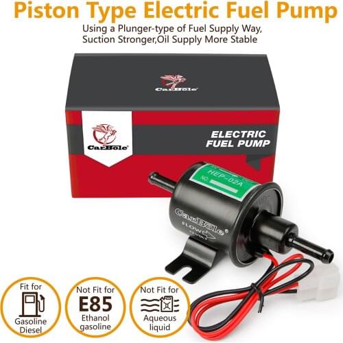 Universal Inline Fuel Pumps 12V 4-7 Psi Electric Low Pressure Gas Diesel HEP-02A