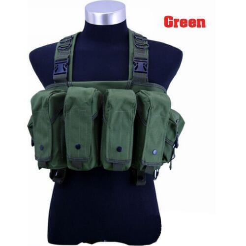 USMC Airsoft Nylon Combat Tactical Pouch Vest Green CS Party Supplies Free shipping