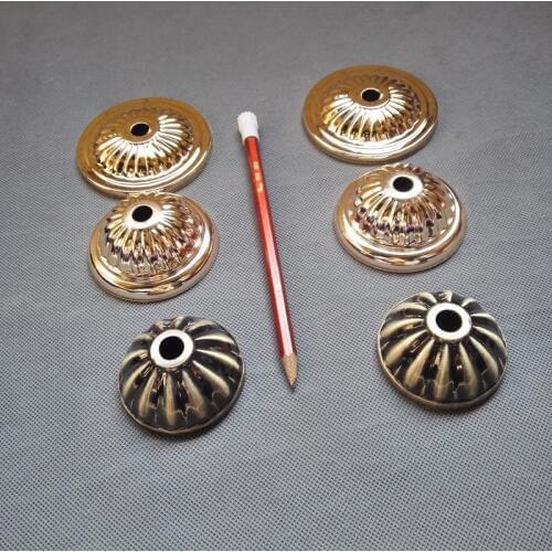 10pieces/lot 70x28mm or 80x15mm gold chrysanthemu cover Chandelier hub Box Cover Lighting Accessories Lamp Cup ceiling plate