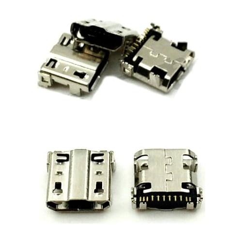 10pcs Micro USB Plug Charging Port Connector Socket For Samsung Galaxy S4 i9500 i9502 i9505 i9508 Note 2 N7100 N7102 N7105