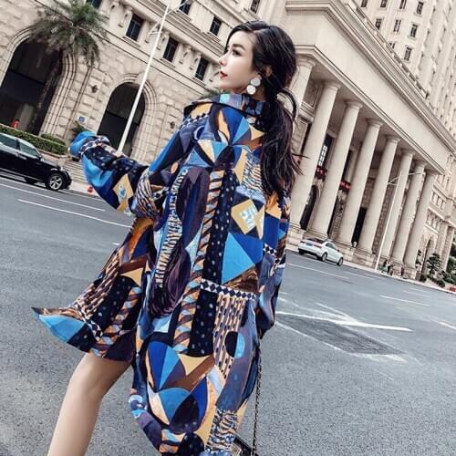 2021 HOT Summer Korean version Blouse women Shirts for women Chiffon Retro Tops Women clothing Blouses Loose All-match fashion