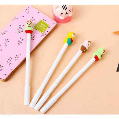 Jonvon Satone 30 Pcs Gel Cartoon 0.5mm Neutral Pen Stationary Pens Stationery Cute Pen Wholesale Kawaii School Supplies Caneta
