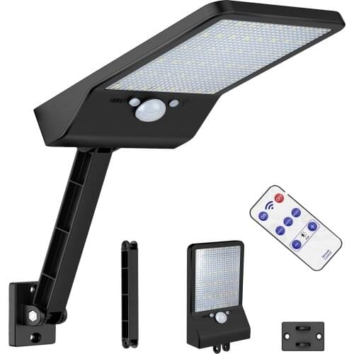 Remote control Upgrade 48 LED Solar Light Waterproof street Wall Mount Lamp Night for Outdoor Garden Patio spotlight floo