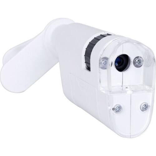 80-120X Microscope With Phone Clip LED Lamp Magnifier Loup Textile Microscopes