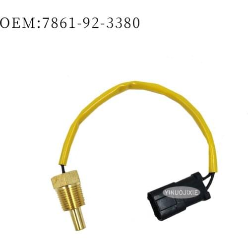 For Komatsu excavator PC200-6 water temperature sensor 6D102 engine water temperature sensor plug OE:7861-92-3380 7861923380