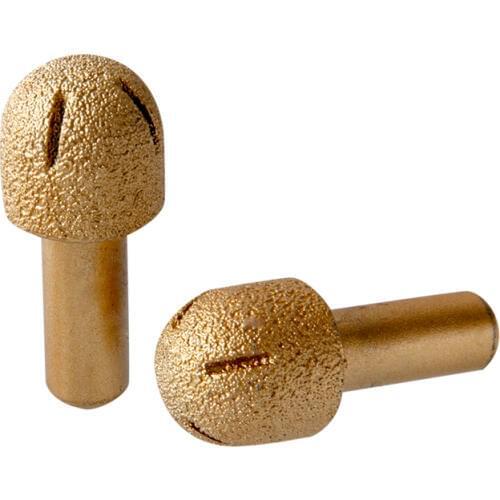 2pcs/set Diamond Grinding Head 12.7mm Brazed Burr Tools For Marble Glass Ceramic Trimming Polishing Wheels