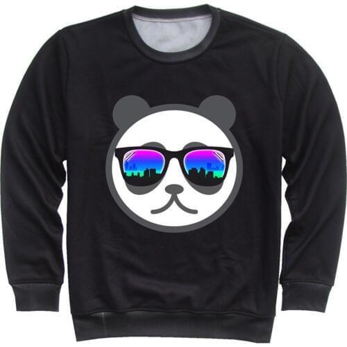 Joyonly 2018 Kids Lovely Panda CD Eye Galaxy Star Printed Sweatshirt Children Fashion Fleece Hoodies Boys/Girls Pullovers Tops