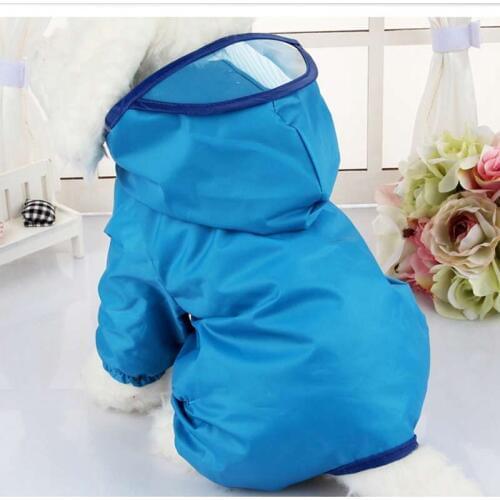 Rain Jacket Poncho Rain Coat For Dog Large Dog Hooded Raincoat Medium Dogs Rain Clothingdog Trench Coat Leisure Rainwear