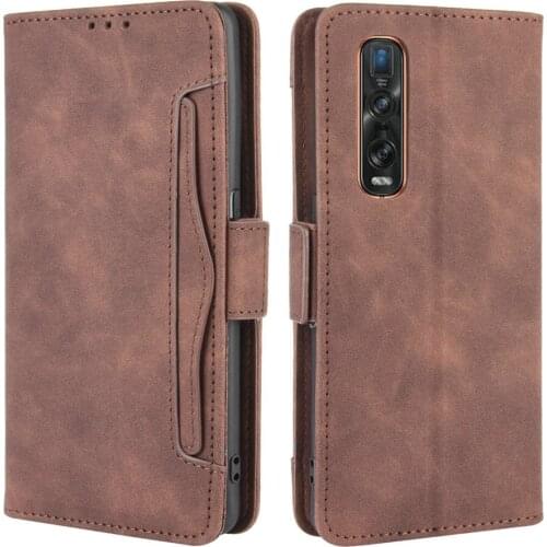 For OPPO Find X2 Pro Flip Case Wallet Card Slot Removable Soft Back Cover Funda Find X 2 Lite Case Find X2 Neo FindX2 2X Coque