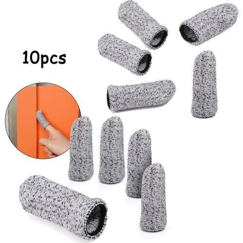 FOSHIO 5/10pcs Professional No Scratch Finger Sleeves Carbon Fiber Wrapping Sticker Hand Protector Car Tools Tinting Work Gloves