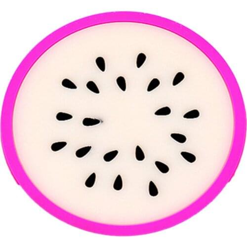 Fruit Style Silicone Coaster Non-slip Heat Resistant Coffee Table Cup 85mm Silicone Mat Pad Placemat Kitchen Accessories