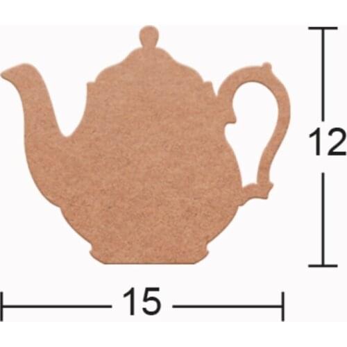 H138 Teapot Trinket, 18mm Figurative Wood Object