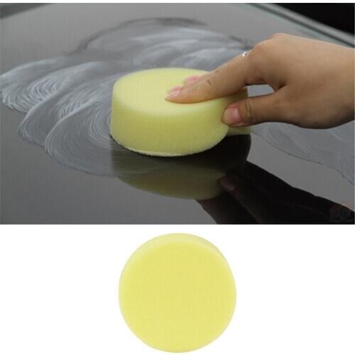 YOLU Round Car Care Polish Sponge Cleaning Tools Car Body Glass Wash Sponge Washer Applicator Pads Car Wax Foam Sponges