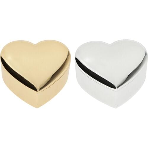 Love Heart Shape Gift Box Ring Box Trinket Display Jewelry Box Organizer Box
