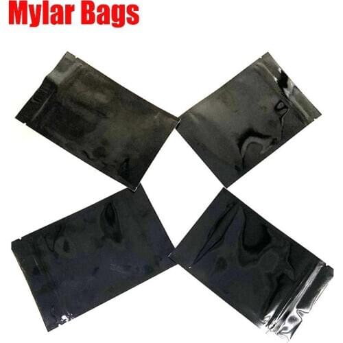 Multi function Black Clear Resealable Mylar Bag Food Packaging stand up pouch plastic zip lock bags Smell Proof bag For Dry Herb