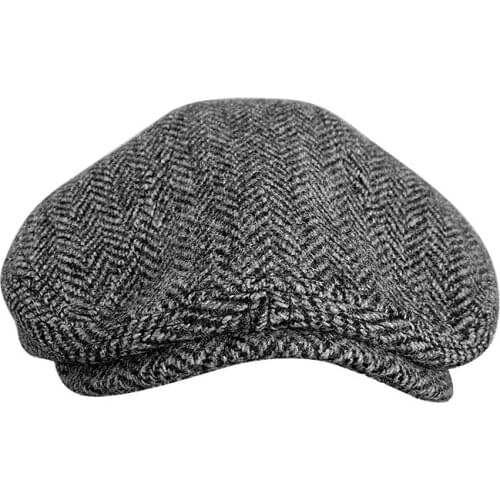 2021mens Winter High Quality Wool Newsboy Hats Herringbone Octagon Cap Tommy Shelby Peaky Blinder Women Gatsby Flat Hat Blm318