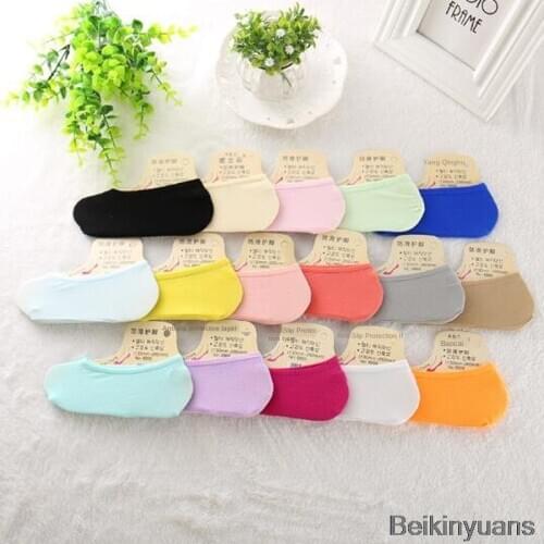 Boy Girl Socks Candy Color Boat Socks Kids Summer Breathable Casual Girl Be Hilarious Fashion Wild Invisible Adult Socks