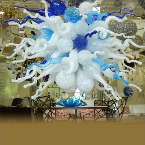 Newest Hot Sale Contemporary Hand Made Blown Glass Chandelier Handmade Blown Glass Big Chandelier for Hotel Home