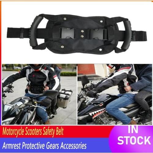 Universal Motorcycle Scooters Safety Belt Rear Seat Passenger Grip Grab Handle Non-slip Strap Motorcycle Security Seat Stra