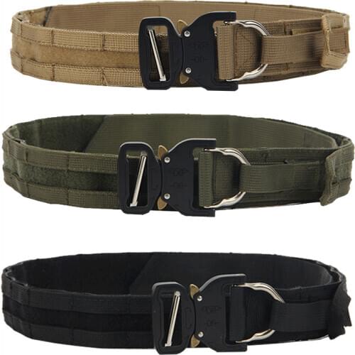 Tactical Assault Belt Molle Military Army Airsoft Duty Belt Combat Hunting Clmibing Training Quick Release Belts Adjustable